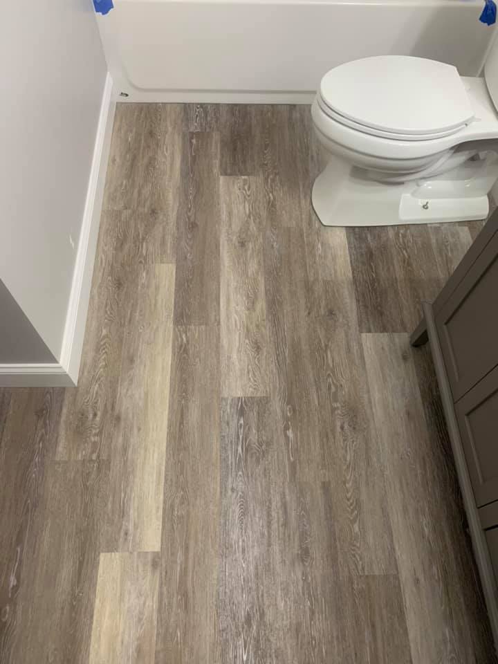 Bathroom construction project