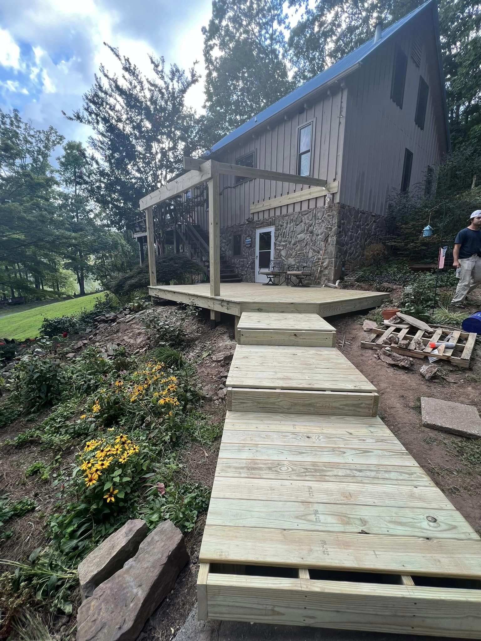 Home deck building project